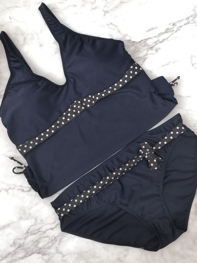 Fato De Banho Sexy Feminino Colour Blockwork Bowknot