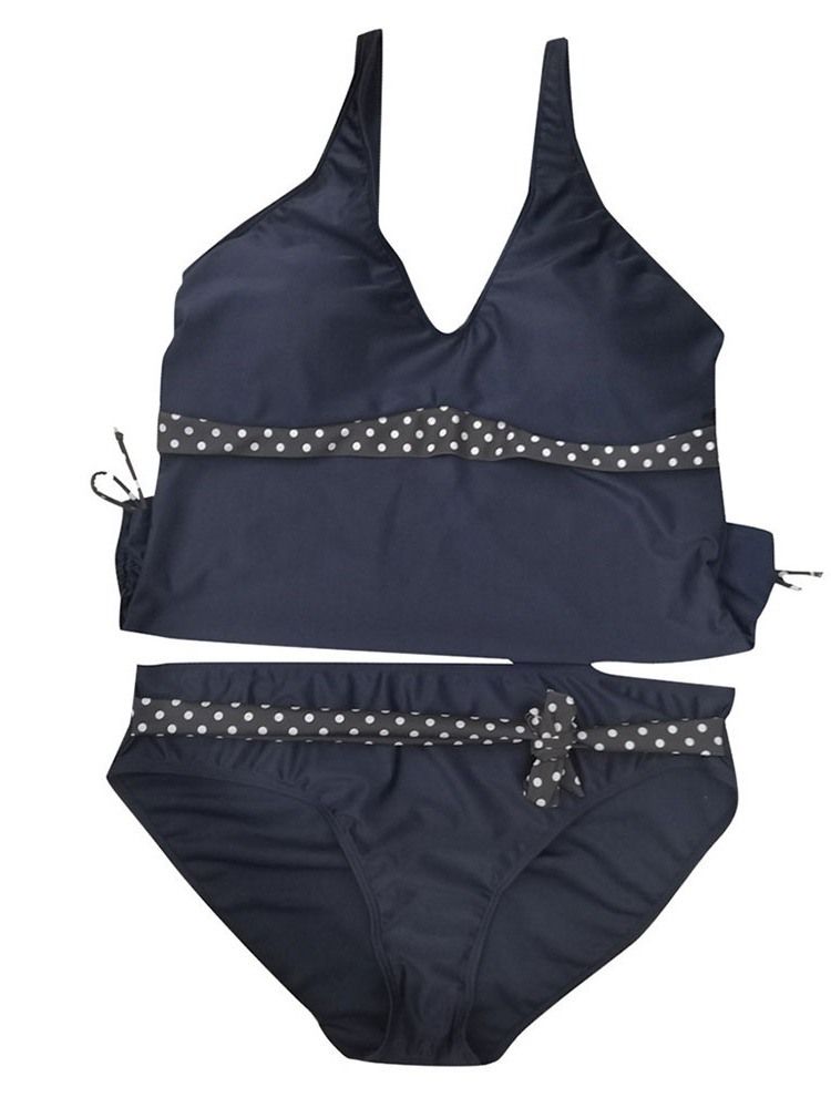 Fato De Banho Sexy Feminino Colour Blockwork Bowknot