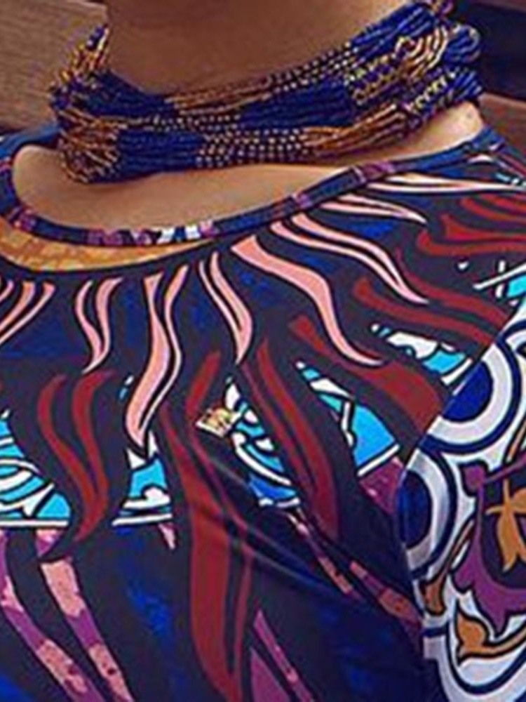 Roupa De Banho Feminina Estampada Sexy Em Bloco