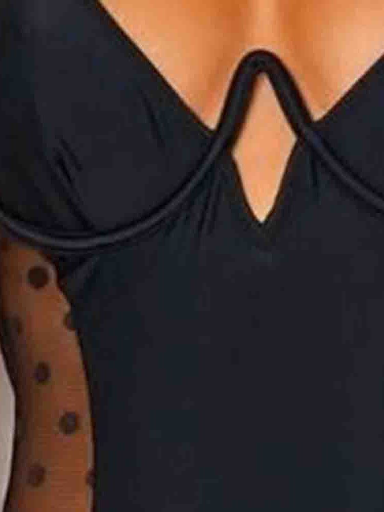 Roupa De Banho Feminina Simples E Sexy De Patchwork