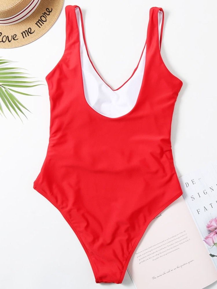 Roupa De Banho Feminina Simples De Praia