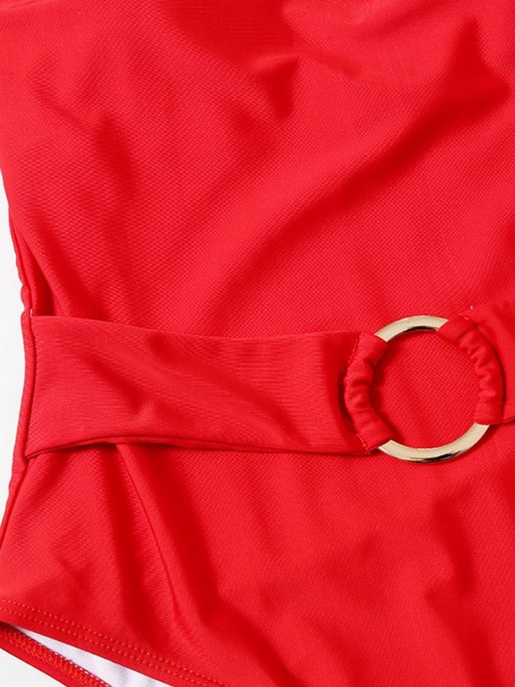 Roupa De Banho Feminina Simples De Praia