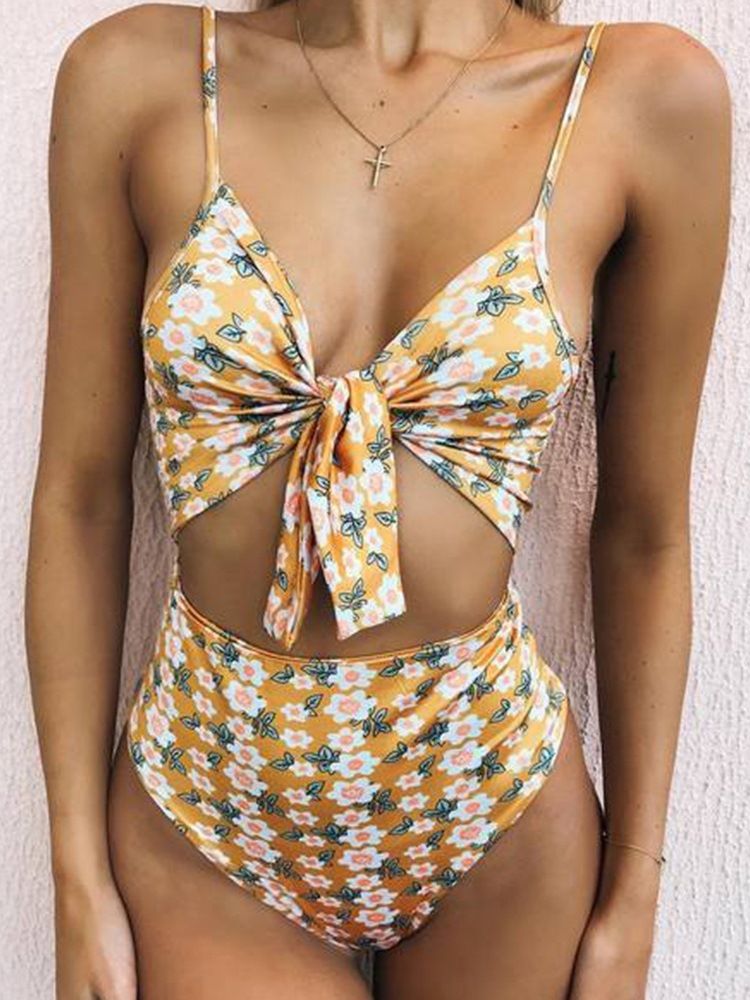 Roupa De Banho Sexy Feminina De Uma Peça Às Riscas