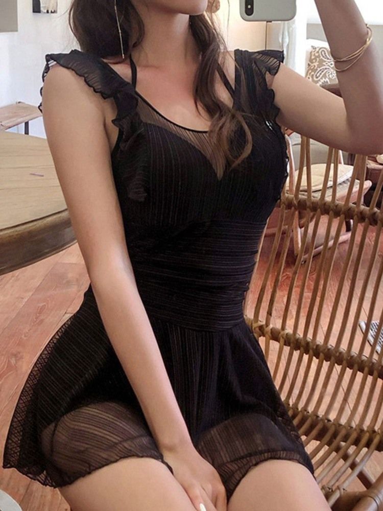Traje De Banho Feminino Liso Monokini