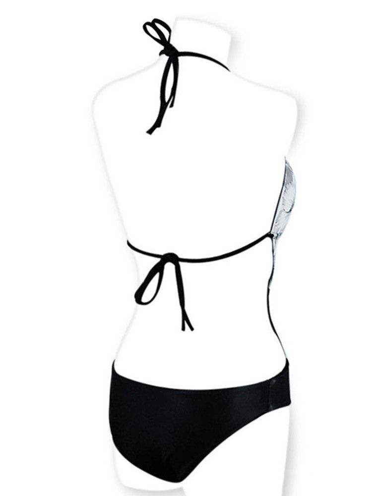 Traje De Banho Sexy Feminino Com Estampa De Zebra Listrada Em Uma Peça
