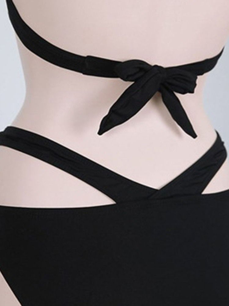 Traje De Banho Sexy Liso Feminino De Uma Peça