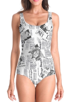 Trajes De Banho Femininos Com Cor De Carta E Elástico Acinzentados