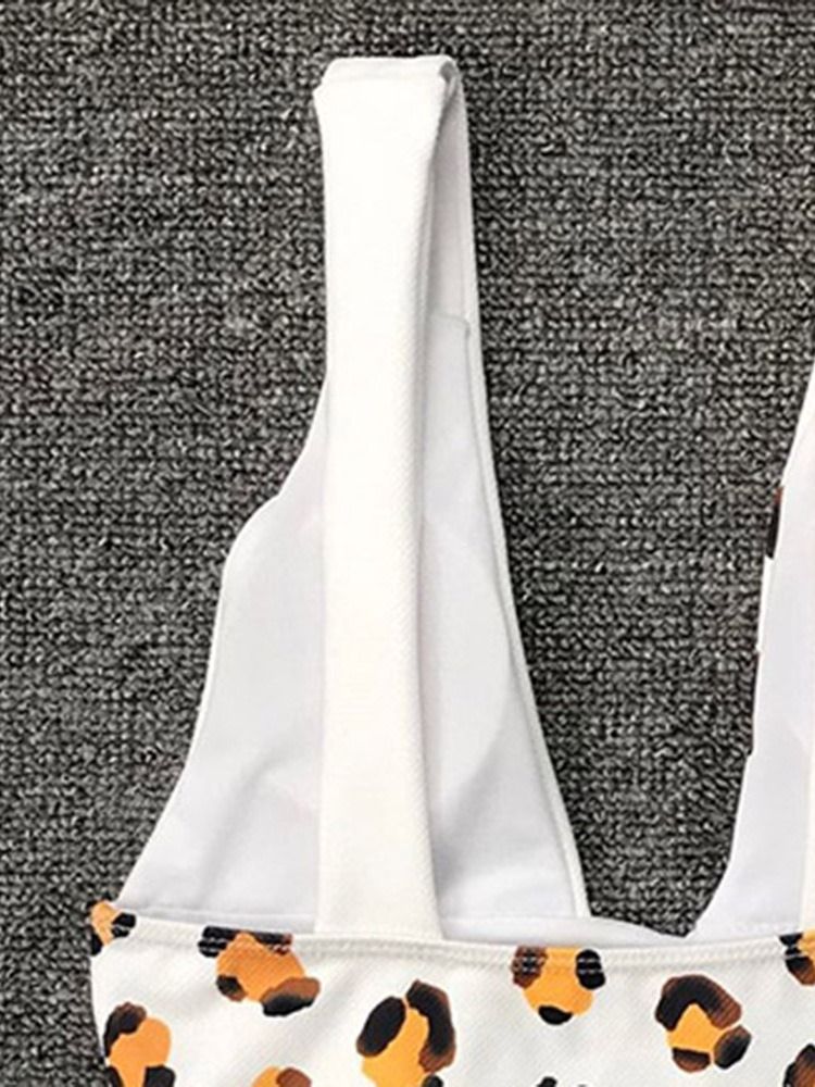 Trajes De Banho Femininos Com Estampa De Bloco De Cores Sexy