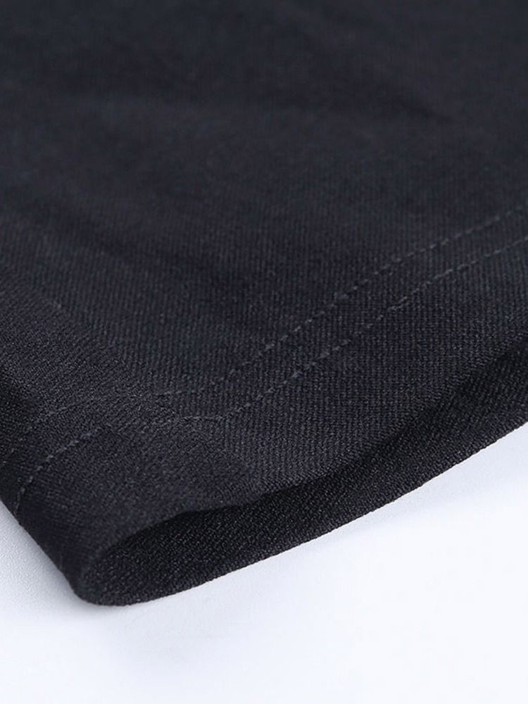 Blusa Feminina Padrão Plissada Quadrada Decote Liso Manga Comprida