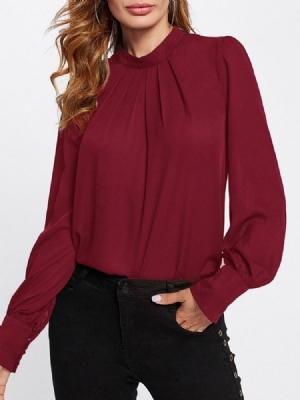 Blusa Normal De Manga Comprida Feminina De Mangas Compridas
