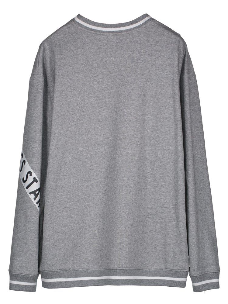 Moletom Com Gola Redonda E Listra Em Retalhos Com Capuz Feminino