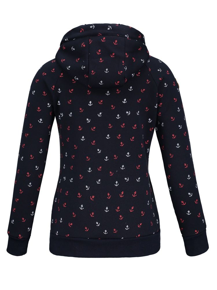 Roupas Femininas Cardigan Slim Prin Com Capuz