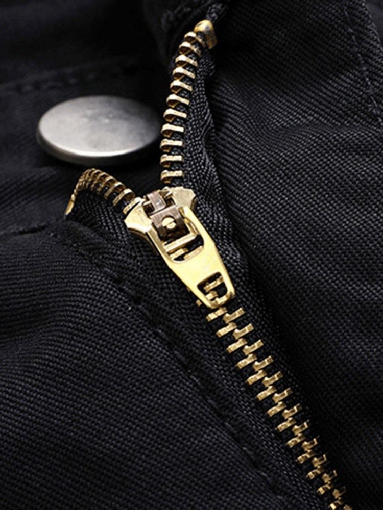 Calça Jeans Européia Com Estampa Reta Masculina