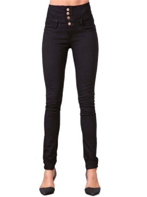Calça Jeans Feminina De Cintura Alta