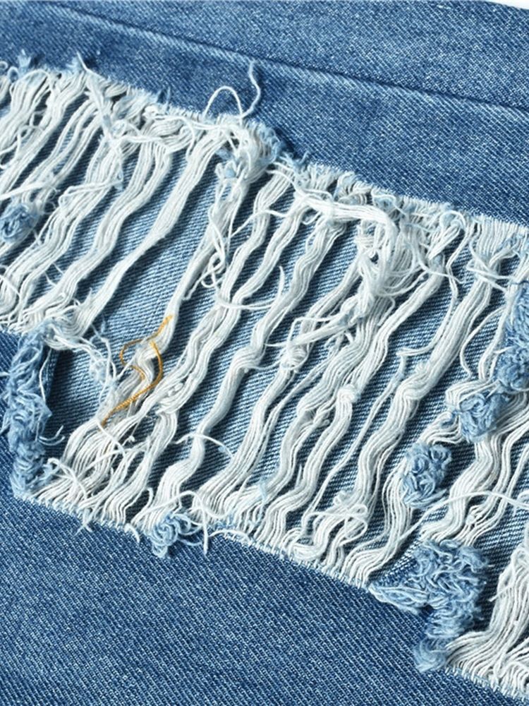 Calça Jeans Feminina E Lavável Com Zíper