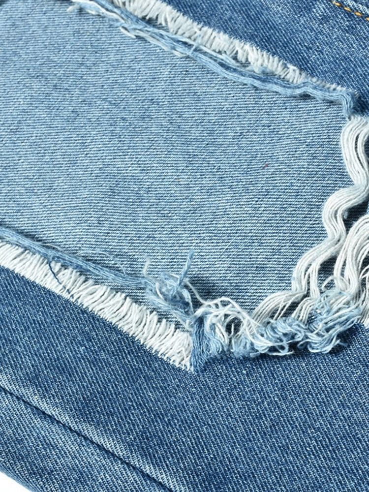 Calça Jeans Feminina E Lavável Com Zíper