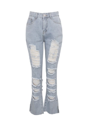 Calça Jeans Feminina Hole Slim