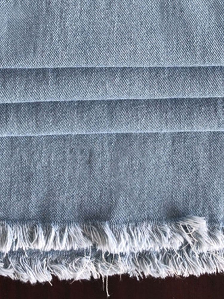 Calça Jeans Flare Simples Com Borla Fina E Cintura Média