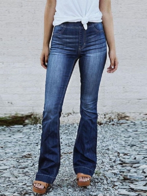 Calça Jeans Justa Feminina De Cintura Média E Cintura Fina Feminina Bellbottoms