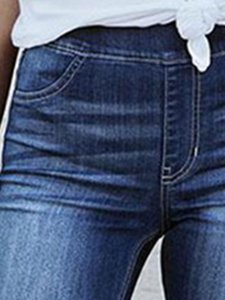 Calça Jeans Justa Feminina De Cintura Média E Cintura Fina Feminina Bellbottoms