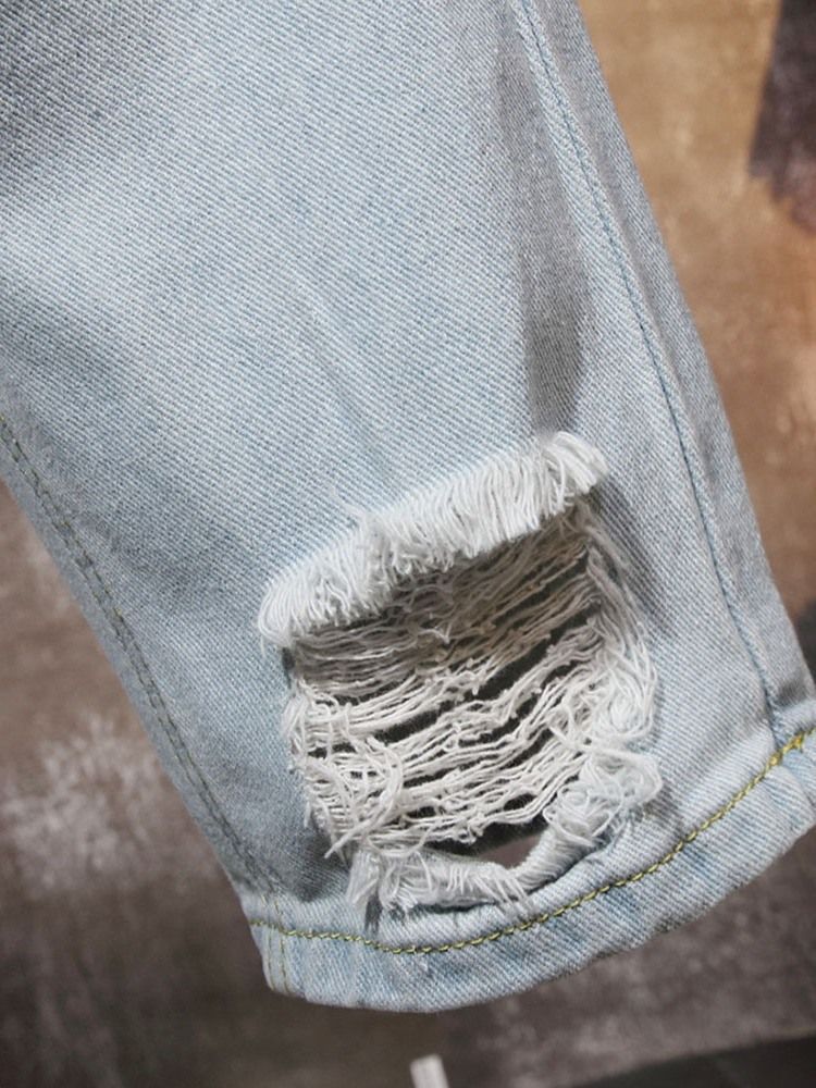Calça Jeans Justa Masculina Com Zíper De Cintura Média Usada