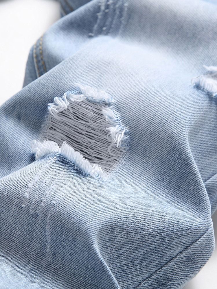 Calça Jeans Masculina Reta Com Zíper Liso E Cintura Média