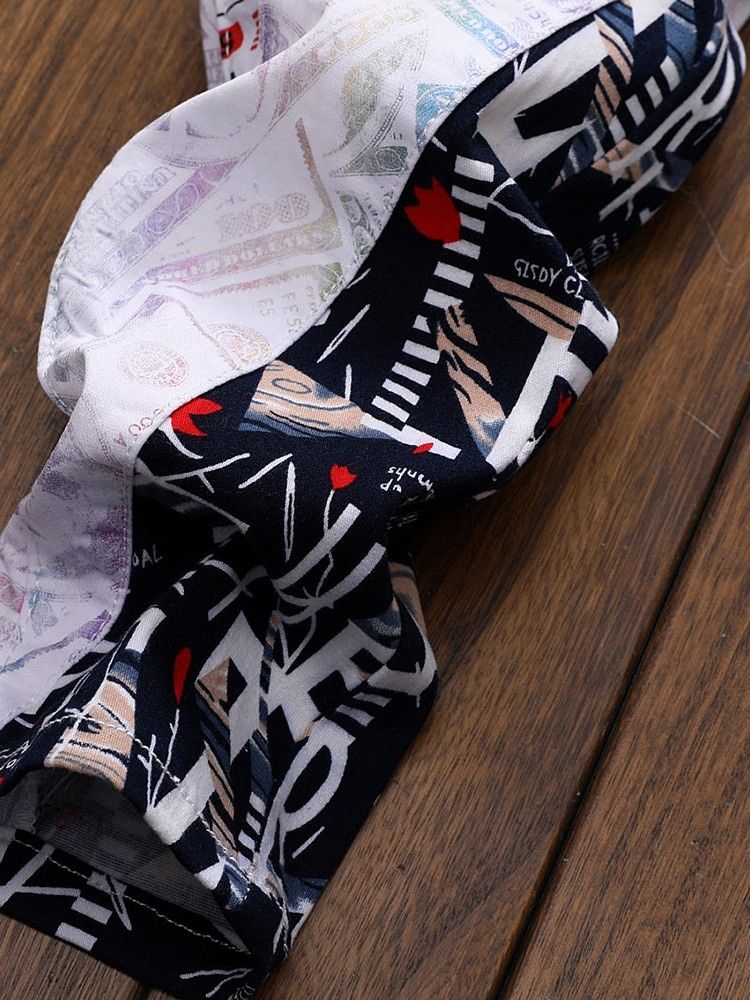 Calça Jeans Masculina Reta Patchwork Reta Europeia Cintura Média
