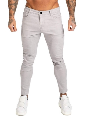 Calça Lápis Calça Lápis Esportiva Com Zíper Masculino