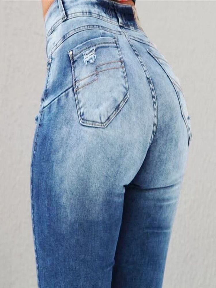 Calça Lápis Feminina Jeans Slim