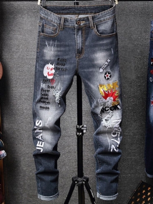Calça Lápis Masculina Calça Jeans Casual