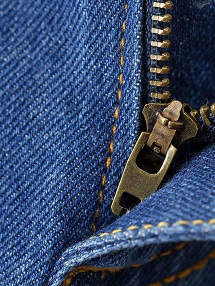 Calças De Ganga Femininas Bellbottoms Laváveis Simples De Cintura Alta Slim