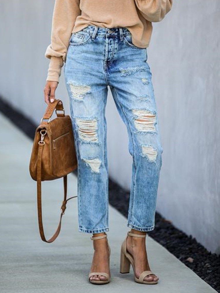 Jeans Femininos Com Cintura Média E Cintura Baixa