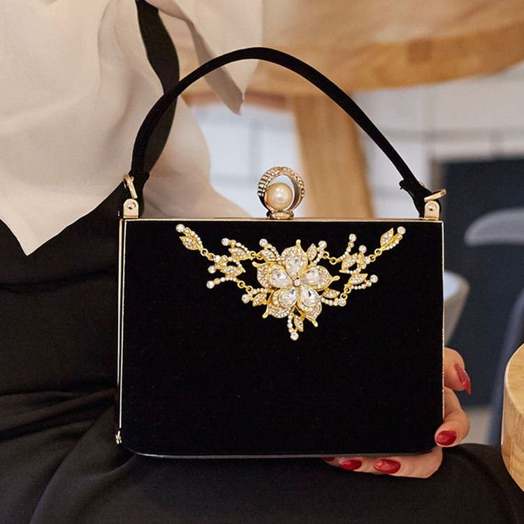 Algodão Quadrado Para Banquetes Embreagens Sacos De Noite