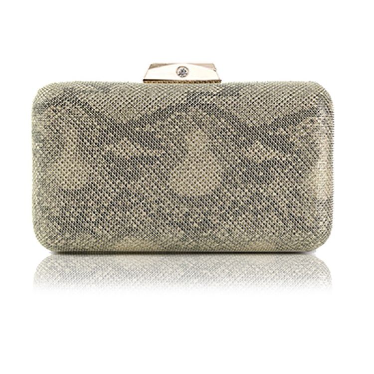 Banquete Satin Snakeskin Grão Clutches Evening Bag