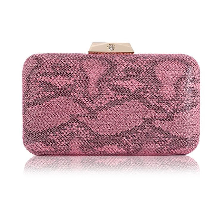 Banquete Satin Snakeskin Grão Clutches Evening Bag