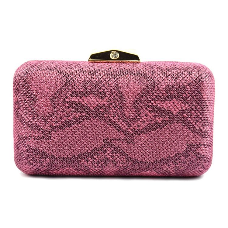 Banquete Satin Snakeskin Grão Clutches Evening Bag