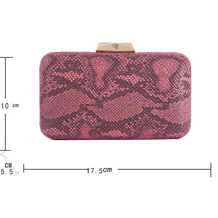 Banquete Satin Snakeskin Grão Clutches Evening Bag