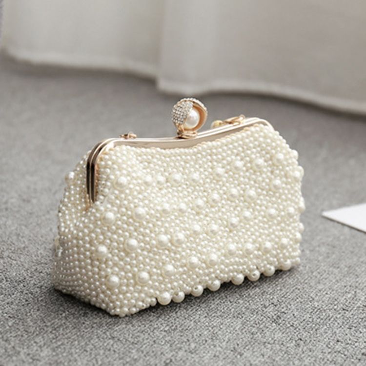 Beads Hasp Versatile Clutiles Evening Bags