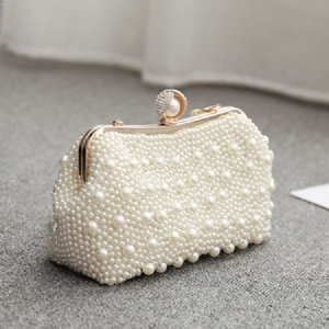 Beads Hasp Versatile Clutiles Evening Bags