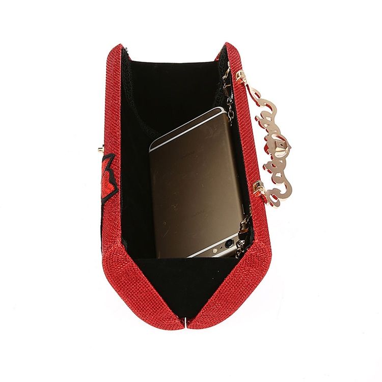 Bolsa Crossbody Com Corrente Com Padrão Floral