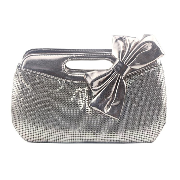 Bowknot Pu Embreagens Bolsas Noturnas
