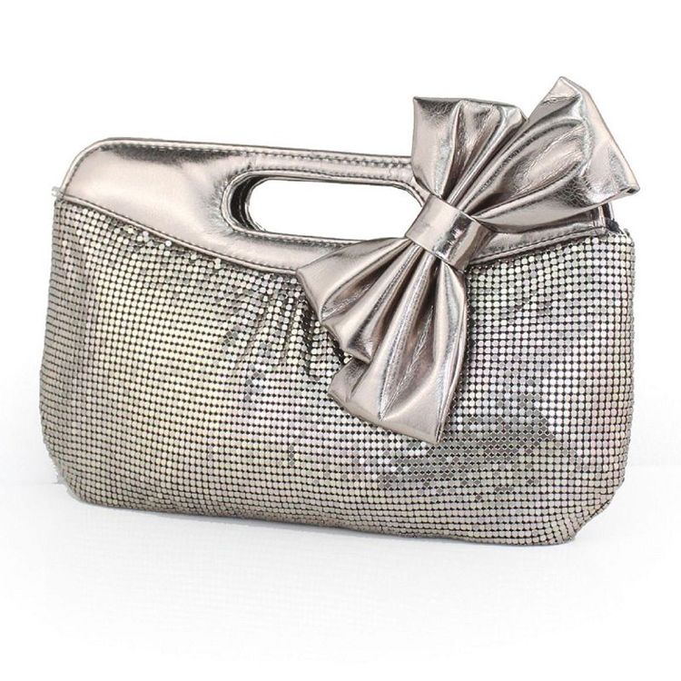 Bowknot Pu Embreagens Bolsas Noturnas