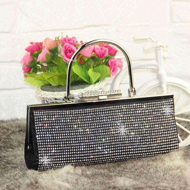 Clutch Estilo Lantejoulas Strass Estilo Coreano