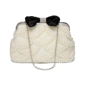 Clutch Pérolas Decoração Feminina