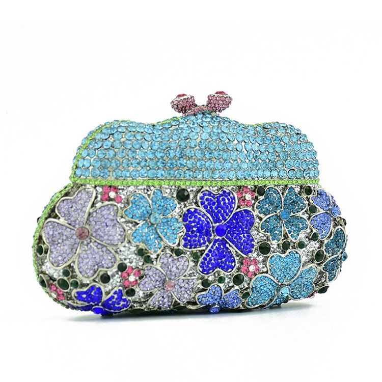 Corrente De Diamante Pu Embreagem Bolsas Noturnas