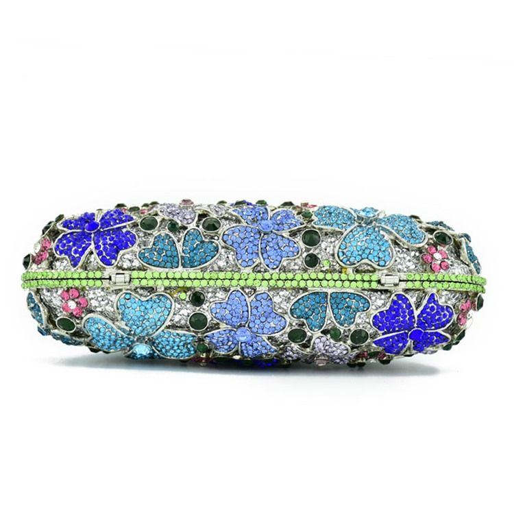 Corrente De Diamante Pu Embreagem Bolsas Noturnas