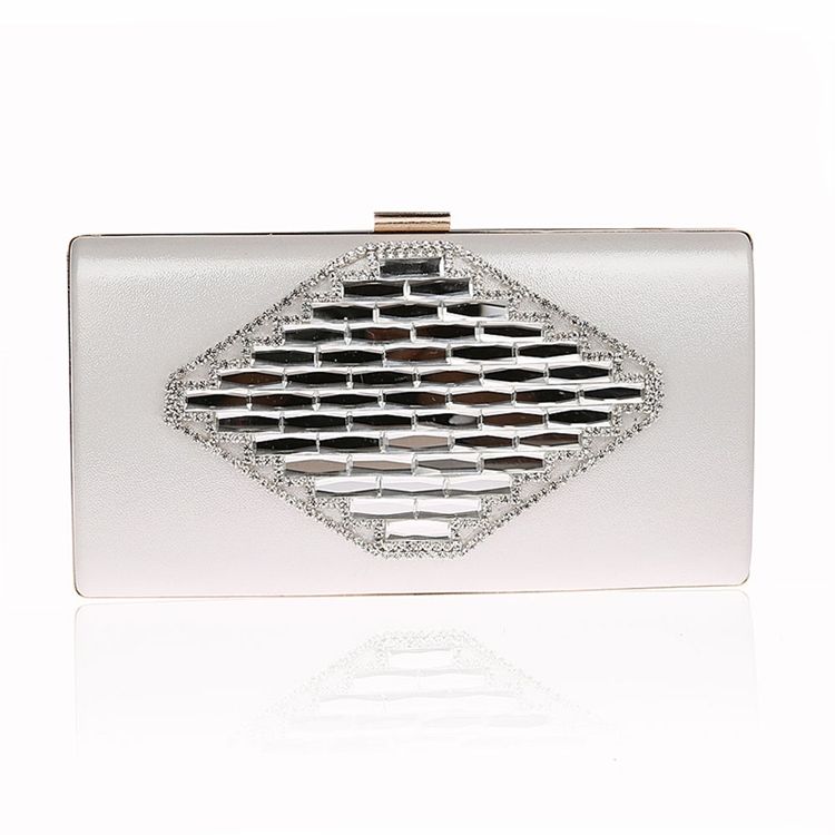 Elegant Rhomb Rhomb Solid Colour Evening Clutch