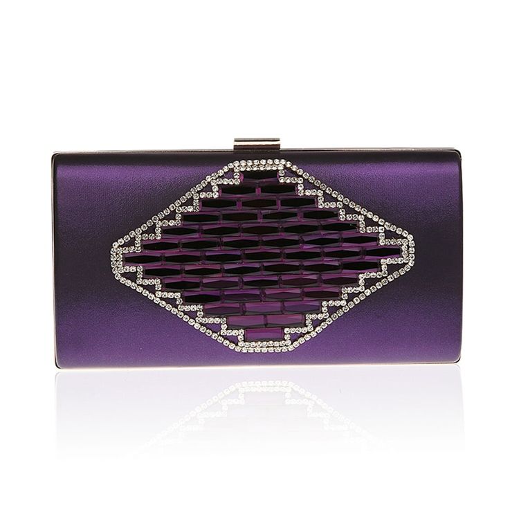 Elegant Rhomb Rhomb Solid Colour Evening Clutch