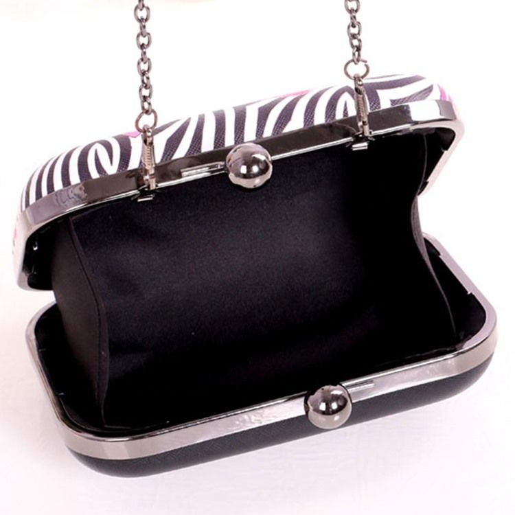 Embreagem Noturna Zebra Stripe Decorated