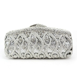 Embreagem De Strass Com Corrente De Luxo